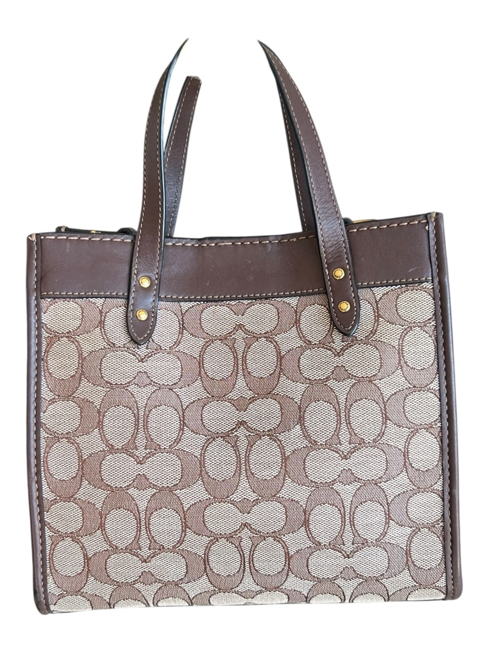 Coach Signature Jacquard Field Women's Tote Bag - C3865 (Maple)